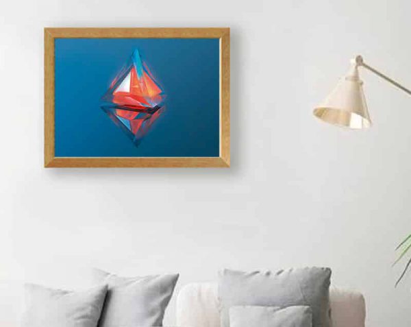 Pirámide de Cristal, Natural / Sin margen